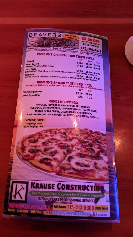 Romano's Pizzeria Menu image 4